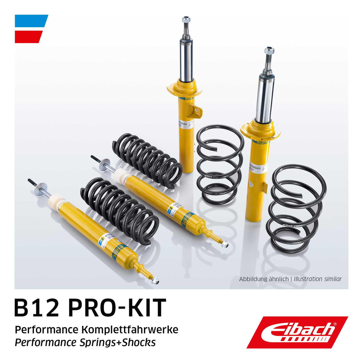Eibach B12 Pro-Kit, dopasowane sprężyny obniżające i amortyzatory